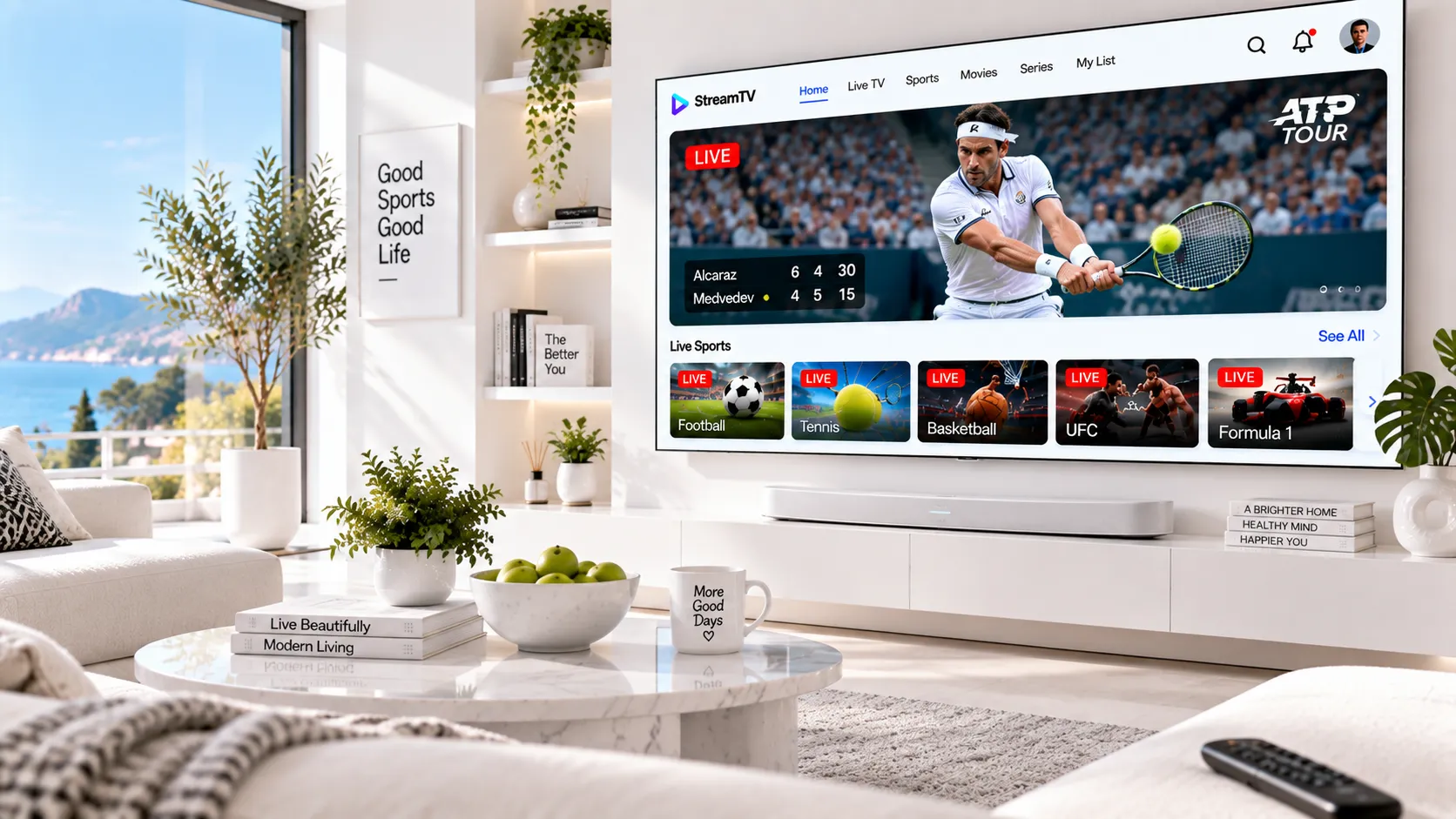 Diagramm: Streaming-Stick am HDMI-Port mit WLAN-Verbindung im Vergleich zur Android-Box mit Ethernet-Kabel