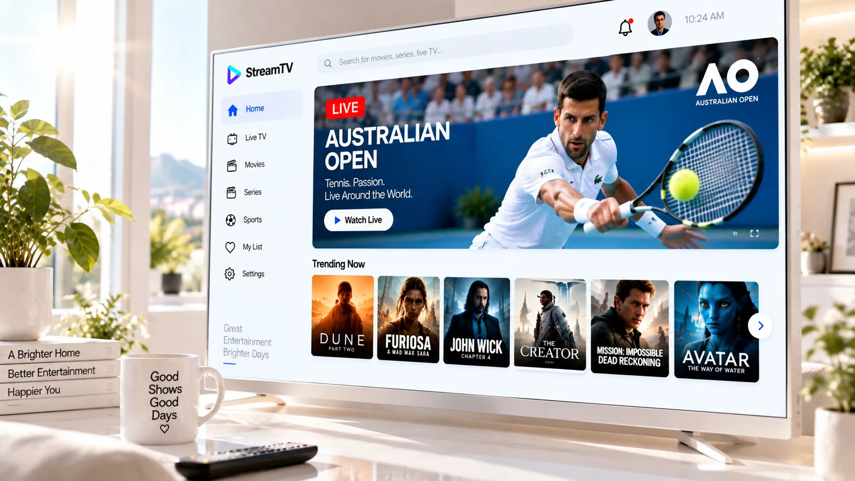 Smart IPTV App auf einem Samsung Smart TV einrichten